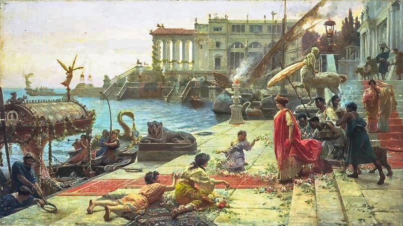 The Embarkment of a Roman Queen by Ettore Forti